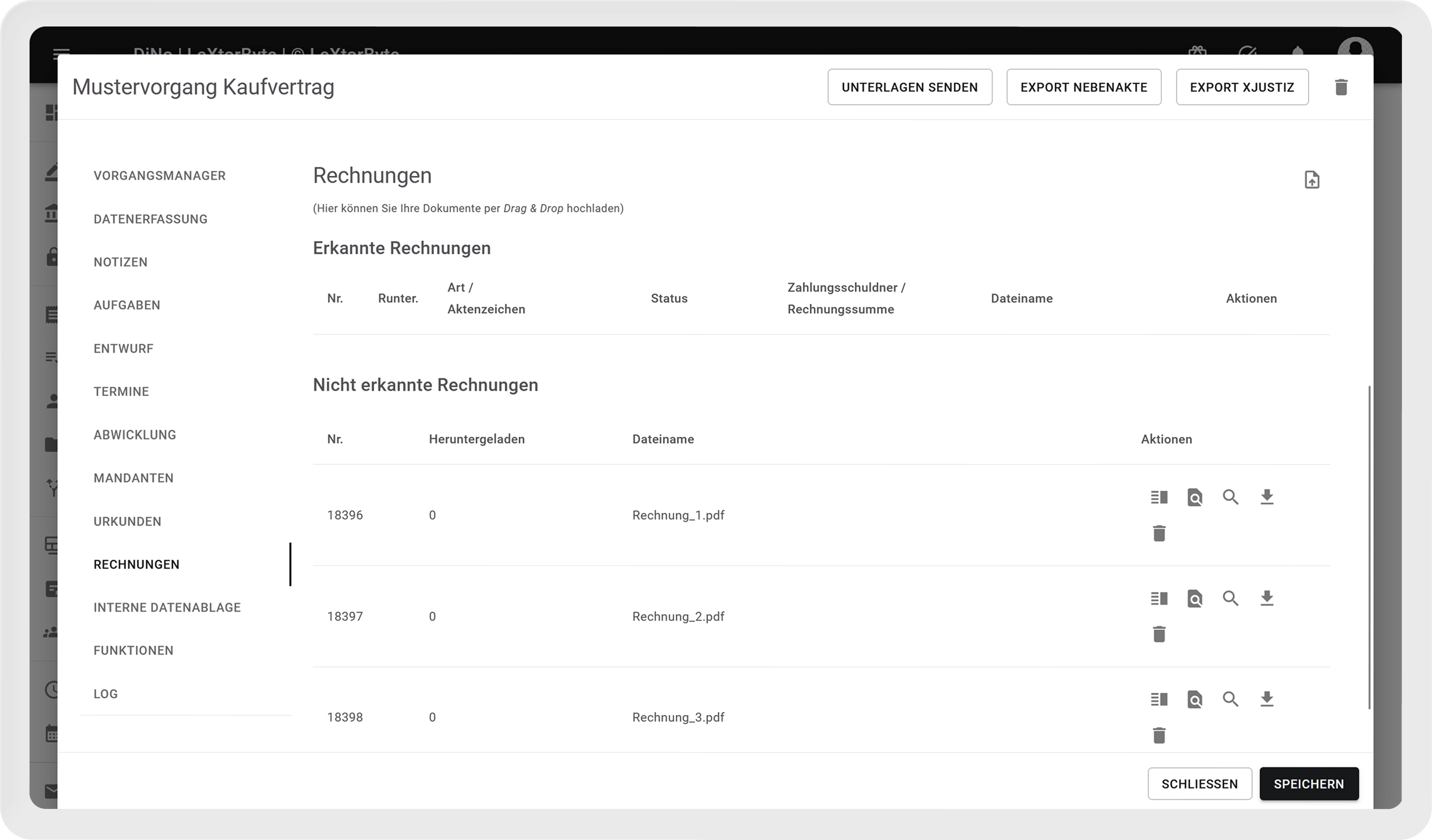 Rechnungsmanagement.